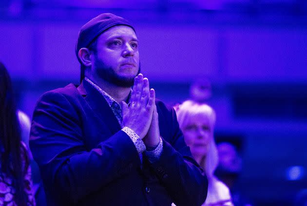 Mark Lee Dickson sings praise songs during a worship service Sept. 1, 2021, at Trinity Church in Lubbock, Texas. (Photo: The Washington Post via Getty Images)