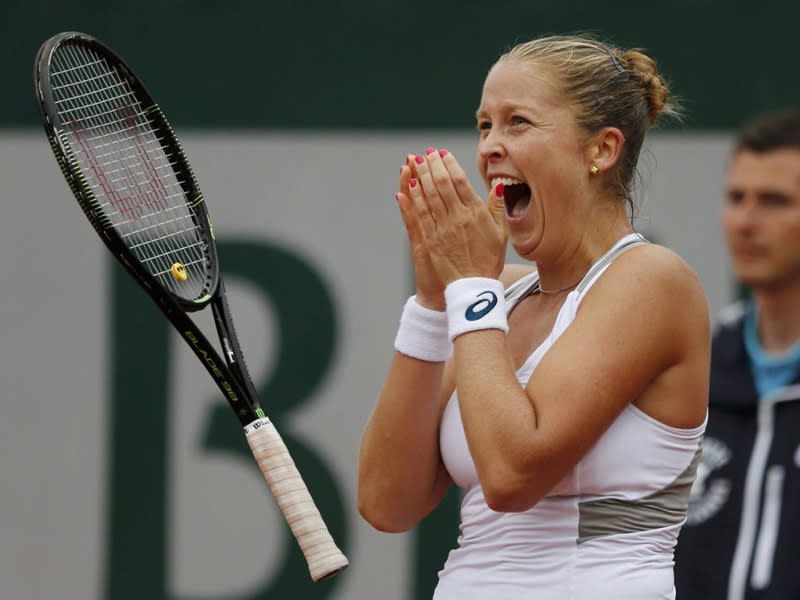 Die US-Amerikanerin Shelby Rogers besiegt während der French Open in Paris die Rumänin Irina-Camelia Begu. (Bild: Reuters/Pascal Rossignol)