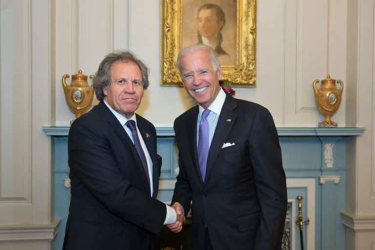 Luis Almagro y Joe Biden