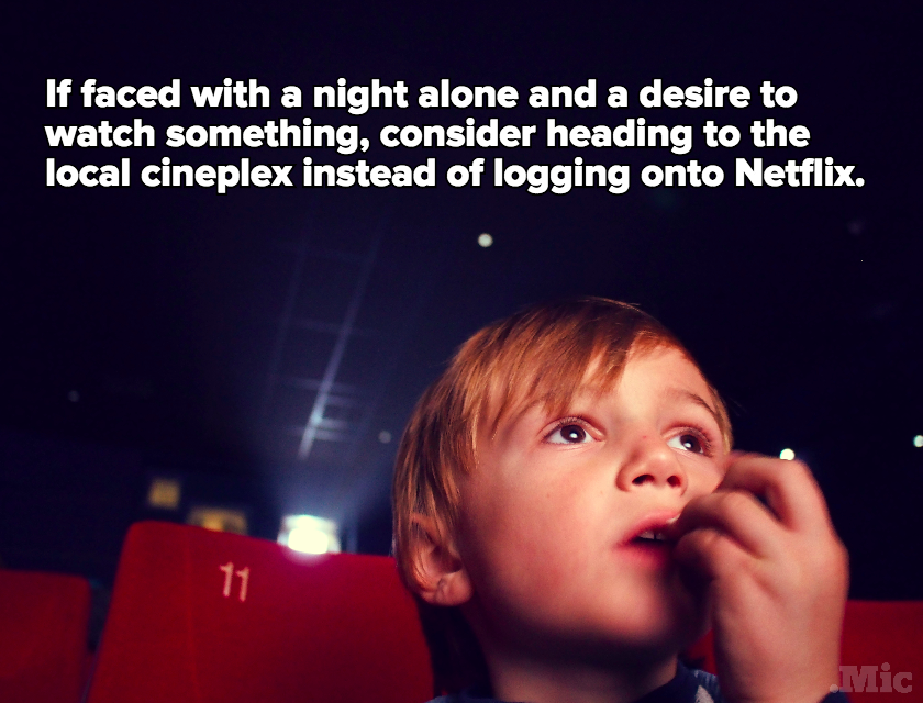 Science Shows Going to the Movies Alone Is Good for You — But Watching Netflix Alone Isn't