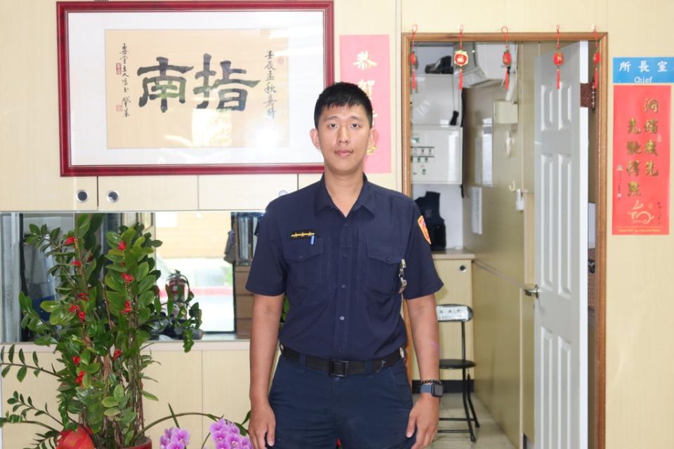 圖說：臺北市文山第一分局指南派出所警員沈家鈞。