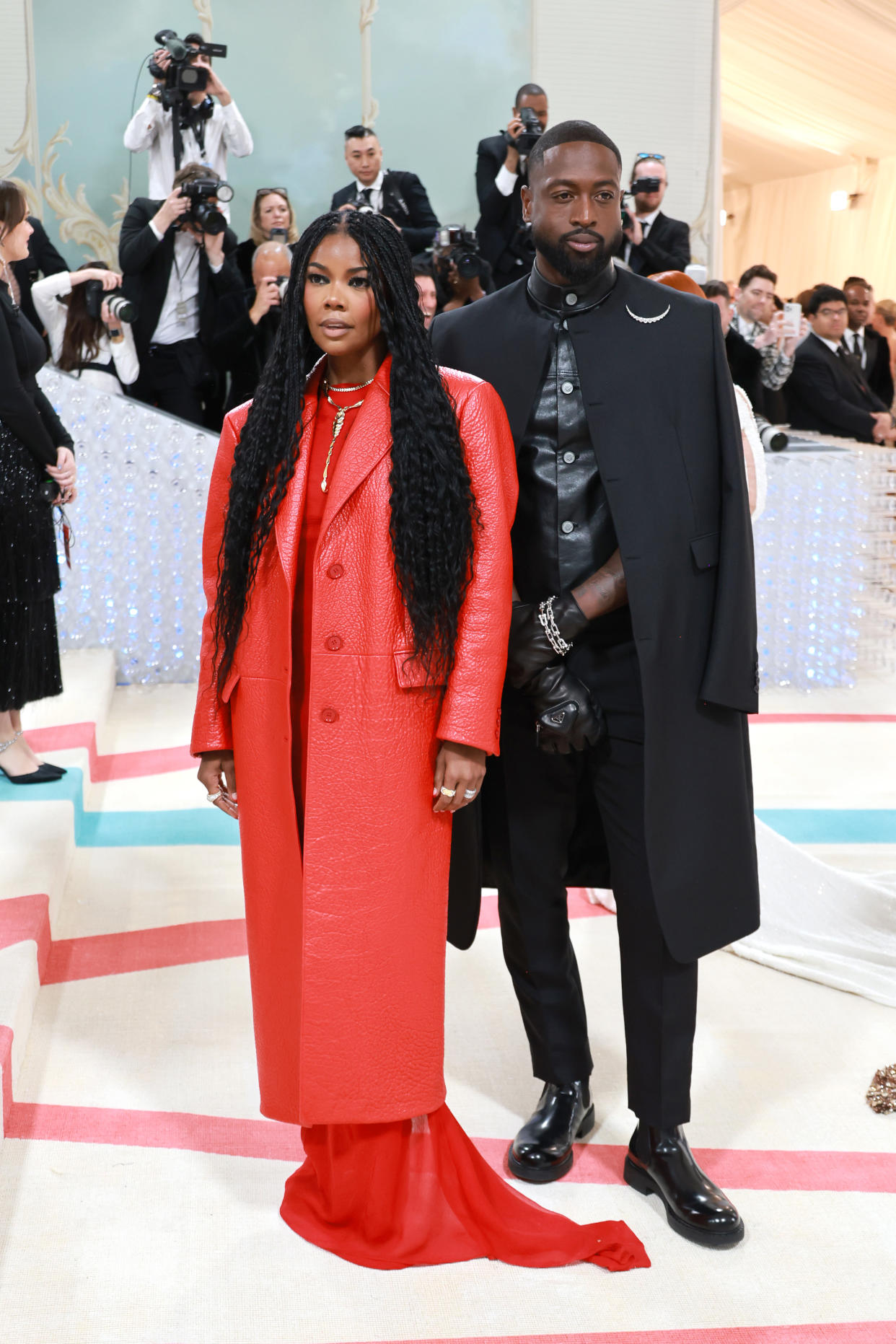 NEW YORK, NEW YORK - MAY 01: (L-R) Gabrielle Union and Dwyane Wade attend The 2023 Met Gala Celebrating 