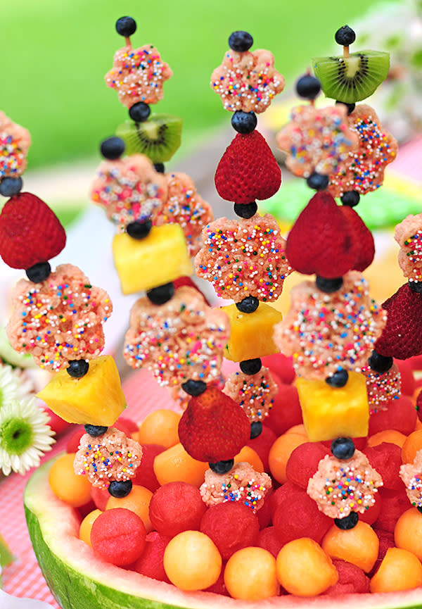 Fruit Krispie Kebabs