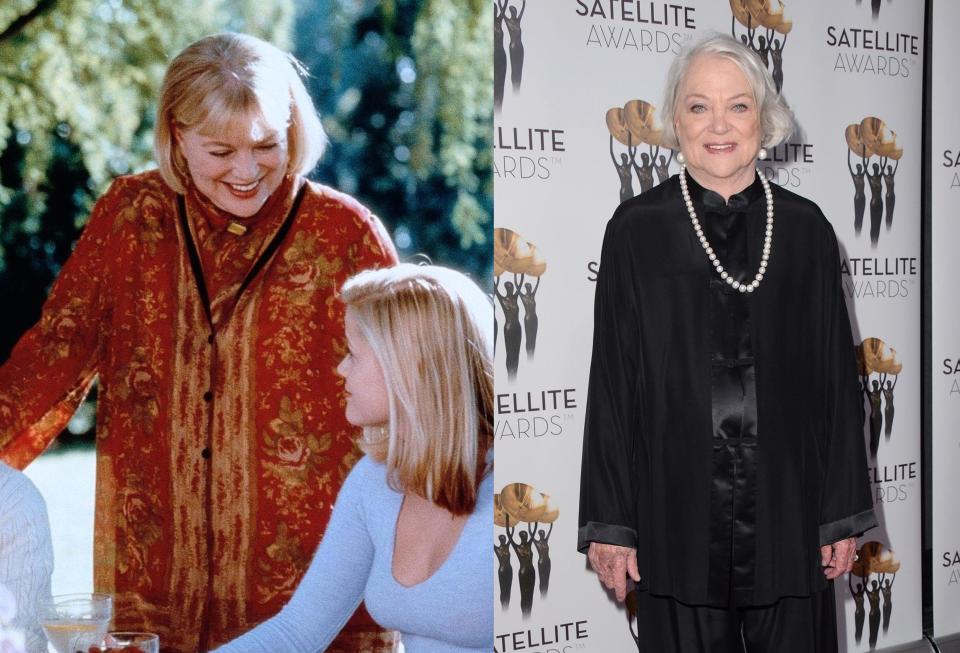 <p>Louise Fletcher spielte Annettes (Reese Witherspoon) gutmütige Tante Helen Rosemond. Zuletzt war die Schauspielerin, die 1976 einen Oscar als “Beste Hauptdarstellerin” erhielt, in der Netflix-Serie “Girlboss” zu sehen. (Bild: ddp Images) </p>