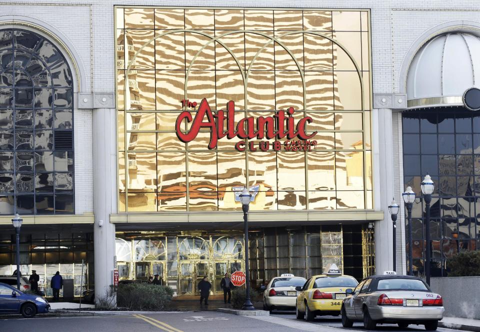 FILE - In this Feb. 14, 2013 file photo, the Atlantic Club Casino Hotel is seen in Atlantic City, N.J. On Sunday, Jan. 12, 2014, customers and employees at New Jersey's Atlantic Club Casino Hotel are spending a final few hours at the casino, which is set to close after midnight. It is falling victim to the casino saturation taking place in the Northeast, with new casinos outpacing the market's ability to support them all. About 1,600 people will lose their jobs at 12:01 a.m. Monday, Jan. 13 as the 33-year-old casino closes its doors. (AP Photo/Mel Evans, file)