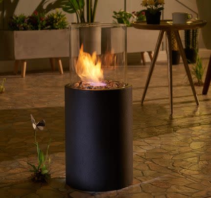 Ebern Designs Lamariah outdoor tabletop fireplace with flame guard (30% off)