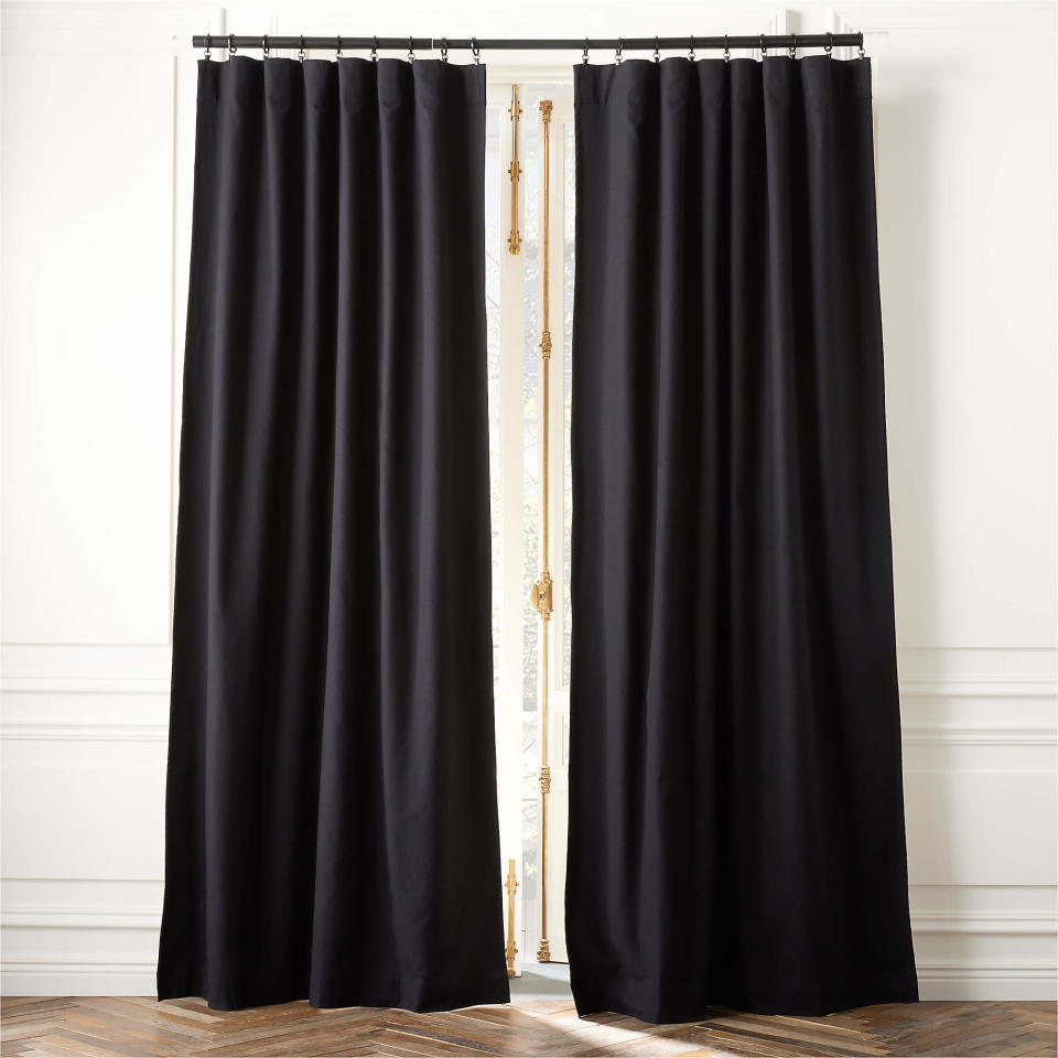 <p><a href="https://go.redirectingat.com?id=74968X1596630&url=https%3A%2F%2Fwww.cb2.com%2Fblack-basketweave-blackout-window-curtain-panel-48x108%2Fs434480&sref=https%3A%2F%2Fwww.esquire.com%2Flifestyle%2Fg46331967%2Fbest-blackout-curtains%2F" rel="nofollow noopener" target="_blank" data-ylk="slk:Shop Now;elm:context_link;itc:0;sec:content-canvas" class="link ">Shop Now</a></p><p>Basketweave Blackout Window Curtain Panel </p><p>cb2.com</p><p>$69.95</p>