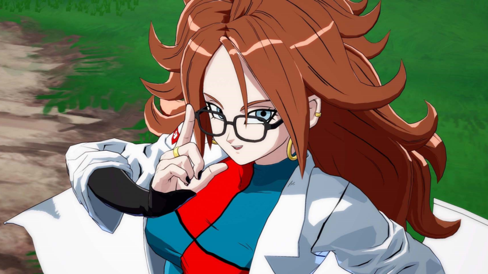 Screenshot of Android 21 Lab Coat from Dragon Ball FighterZ (Image: BANDAI NAMCO)