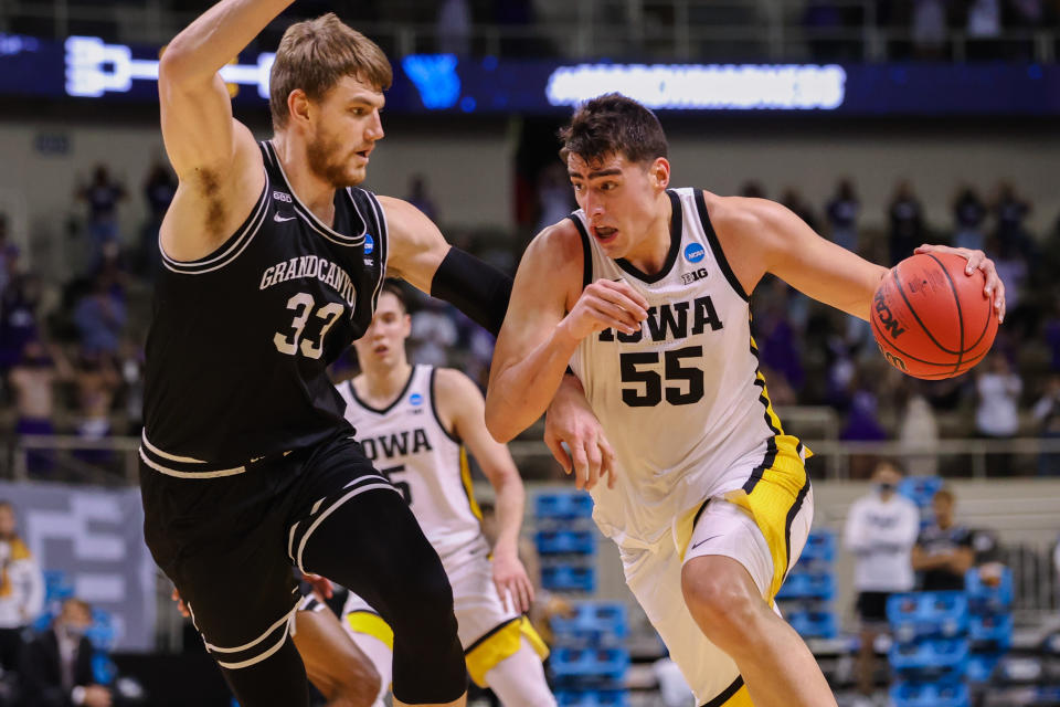 Luka Garza and the Iowa Hawkeyes are looking to move on to the Sweet 16. (Photo by Trevor Brown Jr/NCAA Photos via Getty Images)