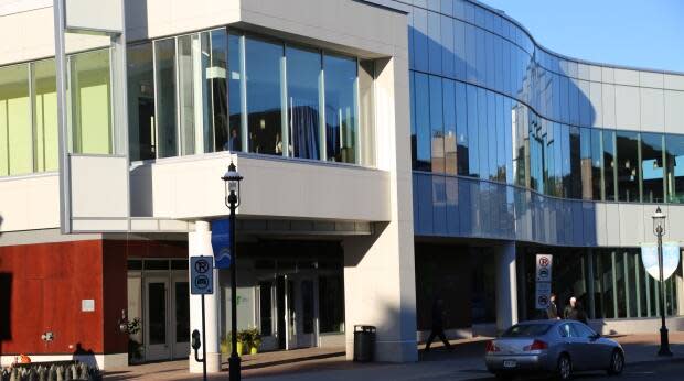 The Fredericton Convention Centre on Queen Street.