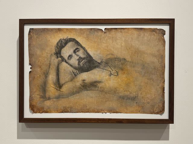 <p>Courtesy of Maximum Effort</p> The drawing of Rob McElhenney, fresh off the Titanic