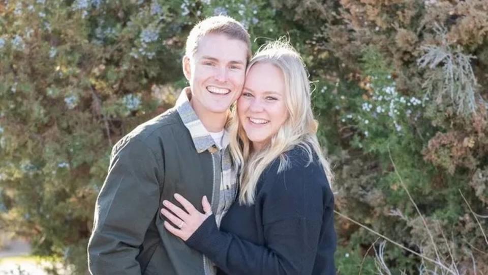 Ada County Sheriff’s Deputy Tobin Bolter is pictured with his wife, Abbey Bolter. “We packed a lifetime of memories into the time that God gave us,” Abbey Bolter said during her husband’s memorial service.