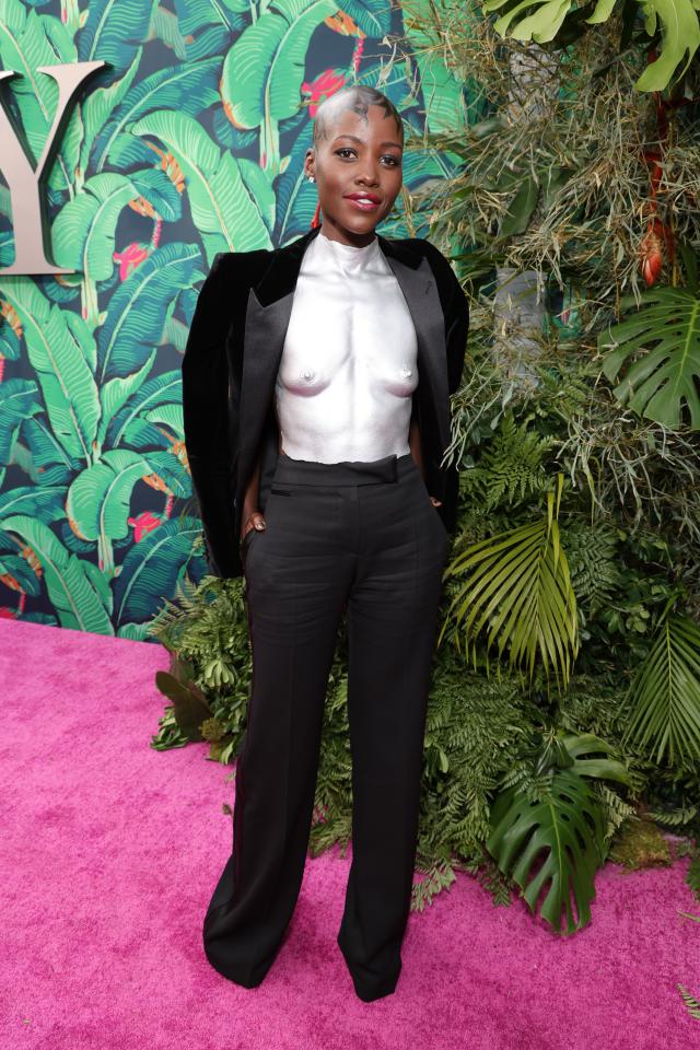 Lupita Nyong'o Wore a Custom Misha Japanwala Breastplate Molded From