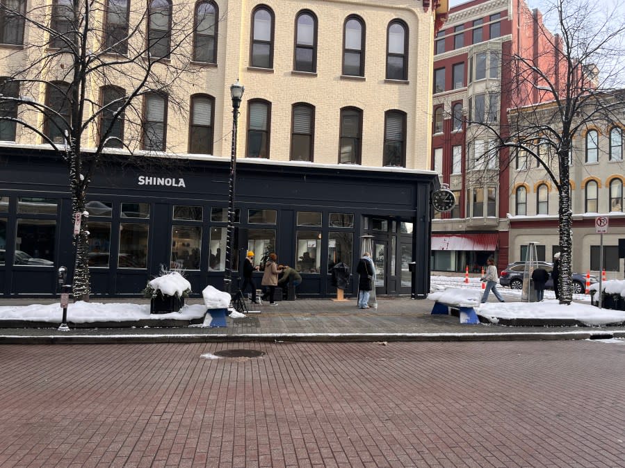 Shinola celebrated the grand opening of its new Grand Rapids retail location with a ribbon-cutting ceremony. (Jan. 19, 2024)