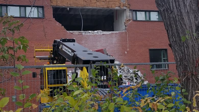 Demolition underway at College Avenue Campus