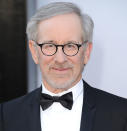 Filmmaker Steven Spielberg arrives at the Oscars. (Credit: Getty)