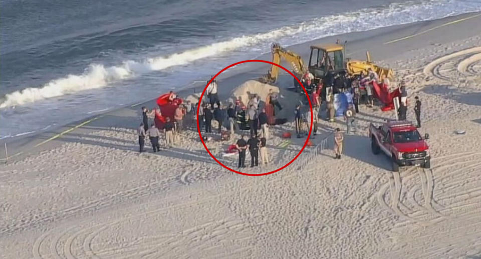 New Jersey beach rescue crew