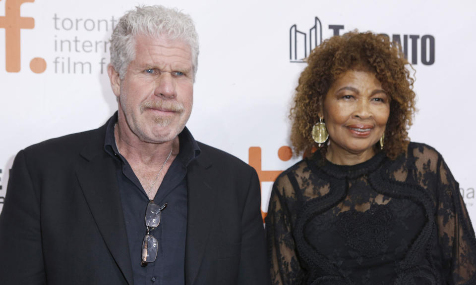 This year, Ron Perlman filed for divorce from his wife of 38 years, Opal Stone, with whom he shares two children. The news came in November, <a href="https://uk.news.yahoo.com/ron-perlman-files-divorce-wife-023007089.html" data-ylk="slk:six months after he was photographed kissing his StartUp costar;elm:context_link;itc:0;sec:content-canvas;outcm:mb_qualified_link;_E:mb_qualified_link;ct:story;" class="link  yahoo-link">six months after he was photographed kissing his StartUp costar</a> Allison Dunbar. (Tony Felgueiras/Invision/AP)