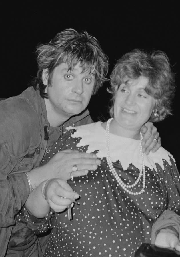 Sharon and Ozzy are pictured together in 1983.