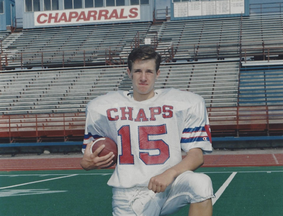 Drew Brees might never have started at quarterback in high school were it not for an injury that forced his coaches to give him a chance. (photo via Cliff and Amy Brees)