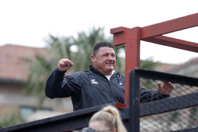 Ed Orgeron hired as the full-time head coach of the LSU Tigers 