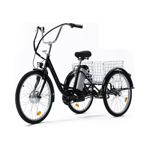 Viribus Electric Trike against white background