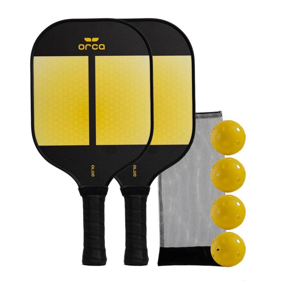 <p><a href="https://go.redirectingat.com?id=74968X1596630&url=https%3A%2F%2Fwww.homedepot.com%2Fp%2FAmity-Carbon-Fiber-Pickleball-Paddle-Deluxe-Combo-Set-NE600Y21019%2F317979804&sref=https%3A%2F%2Fwww.menshealth.com%2Ftechnology-gear%2Fg33313114%2Fbest-gifts-for-sports-fans%2F" rel="nofollow noopener" target="_blank" data-ylk="slk:Shop Now;elm:context_link;itc:0;sec:content-canvas" class="link ">Shop Now</a></p><p>Amity Carbon Fiber Pickleball Paddle Deluxe Combo Set</p><p>homedepot.com</p><p>$56.99</p>