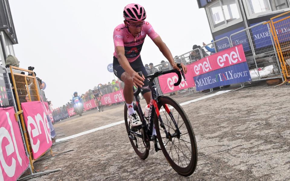 Egan Bernal - Giro d'Italia 2021: Egan Bernal extends lead after Lorenzo Fortunato wins on Zoncolan - AP