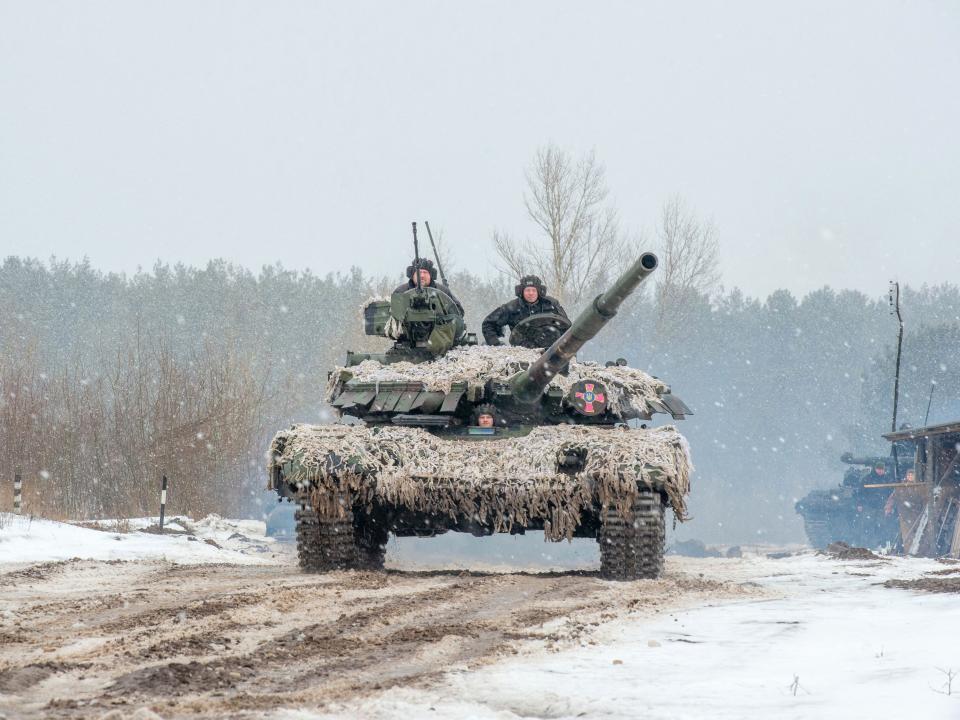 A tank in Ukraine