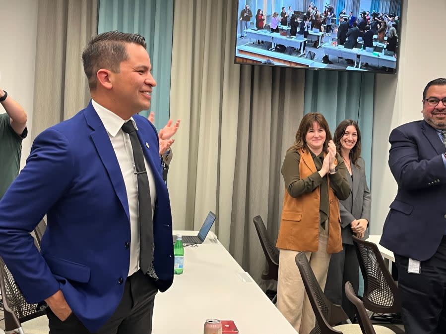 On Thursday, the Austin ISD Board of Trustees unanimously voted Matias Segura as the lone superintendent finalist | Mercedez Hernandez/KXAN News