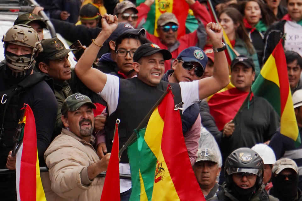 Luis Fernando Camacho, right-wing opposition leader and president of the Civic Committee for Santa Cruz, helped drive Evo Morales from office and is now wielding influence over Bolivia's transitional government. (Photo: Javier Mamani via Getty Images)