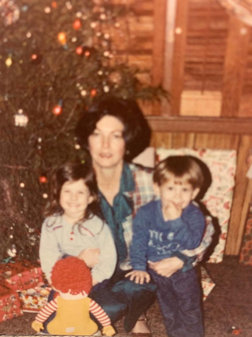 Rose Wilson with her granddaughter, Kerrie, and grandson about 1980.