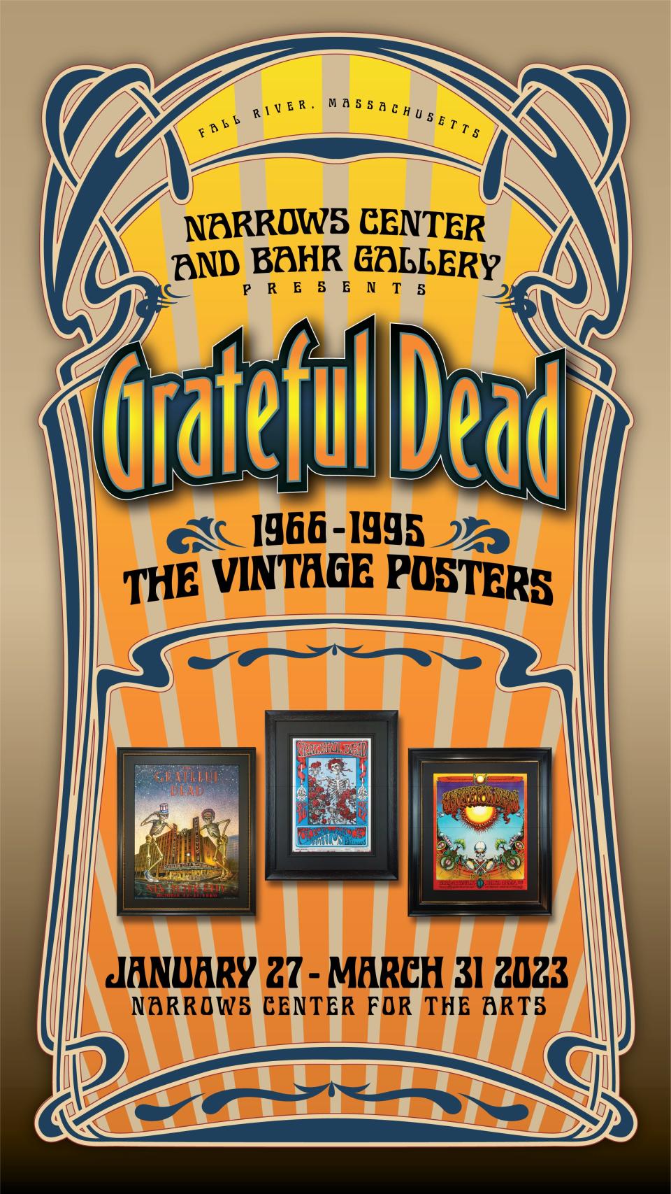 Historic Grateful Dead concert posters on exhibit at Narrows Center for