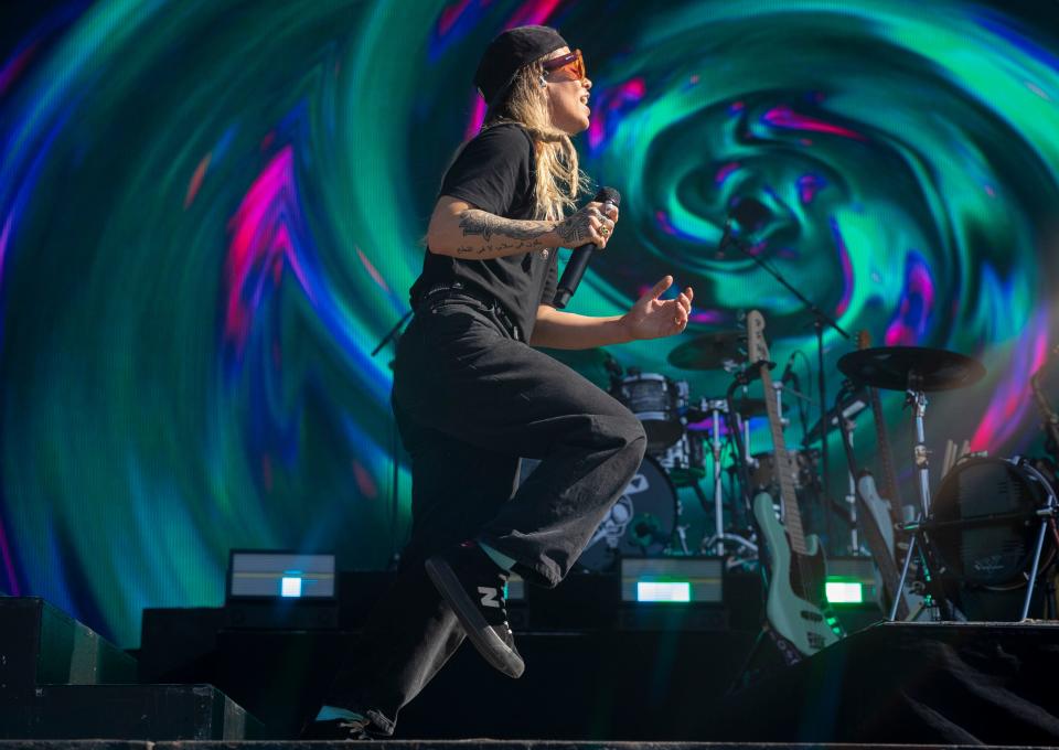 Tash Sultana performs during the fourth day of Bonnaroo on Sunday, June 19, 2022, in Manchester, Tennessee.