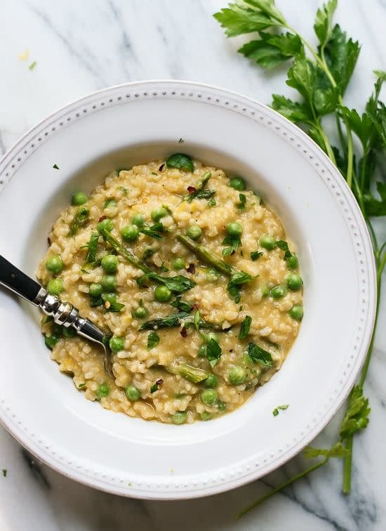 asparagus recipes spring pea and asparagus risotto