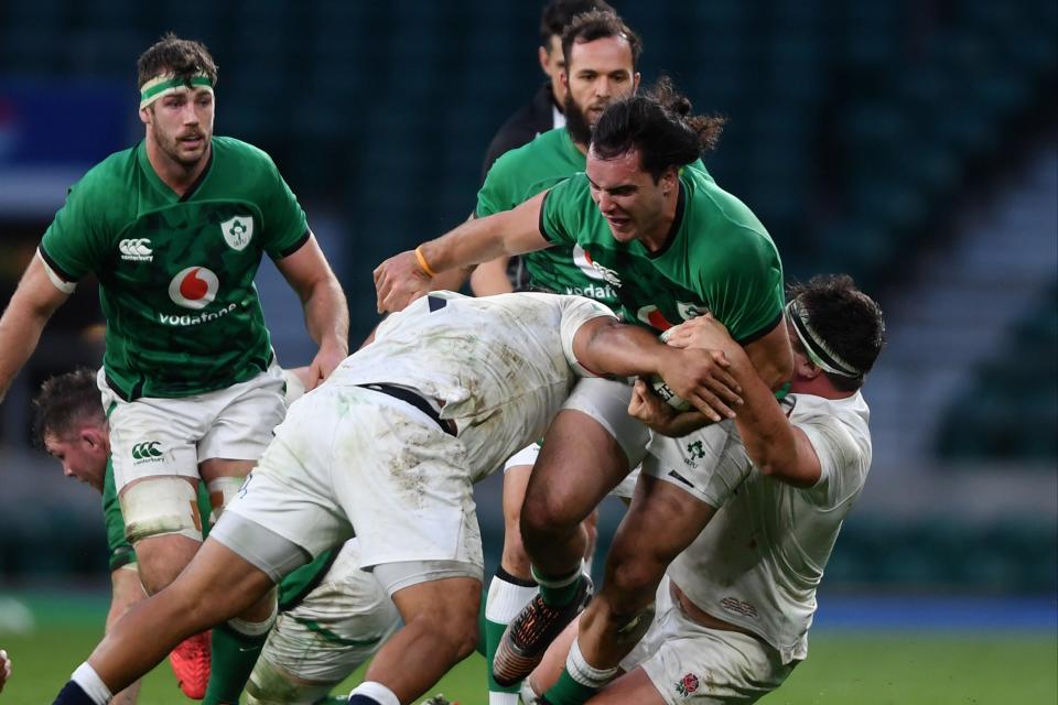 <p>England produced a truly formidable defensive display against Ireland at Twickenham</p> (Getty Images)