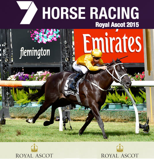 Joao Moreira riding Brazen Beau winning Race 6, the Lexus Newmarket Handicap during Melbourne racing at Flemington Racecourse on March 14, 2015 in Melbourne, Australia.