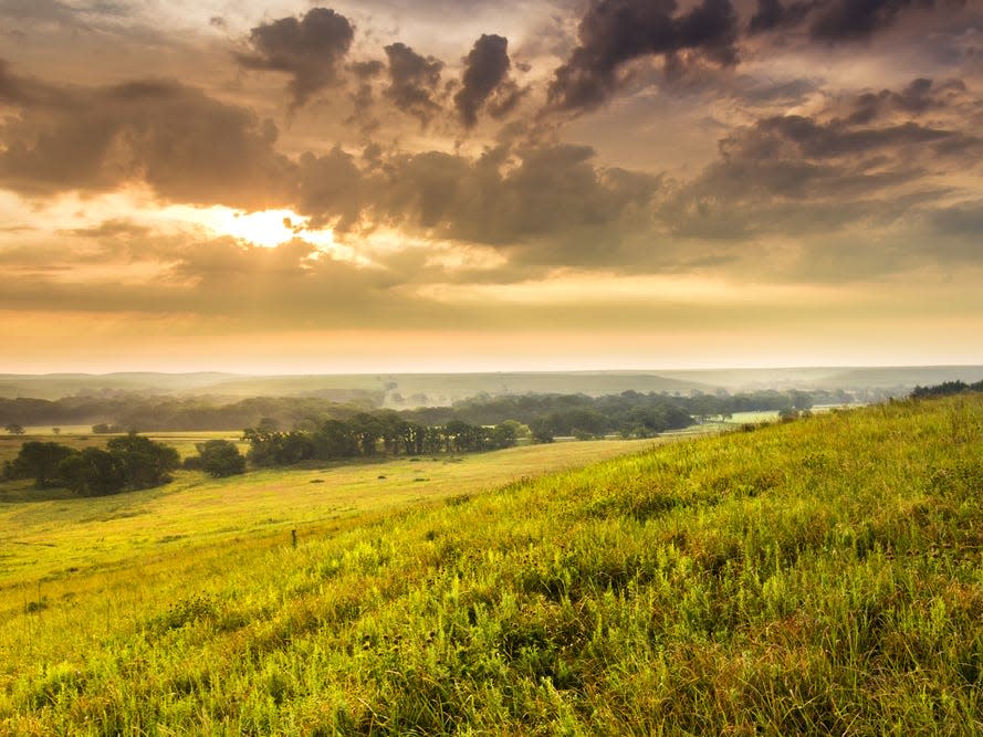 Tallgrass Prairie National Reserve in Kansas