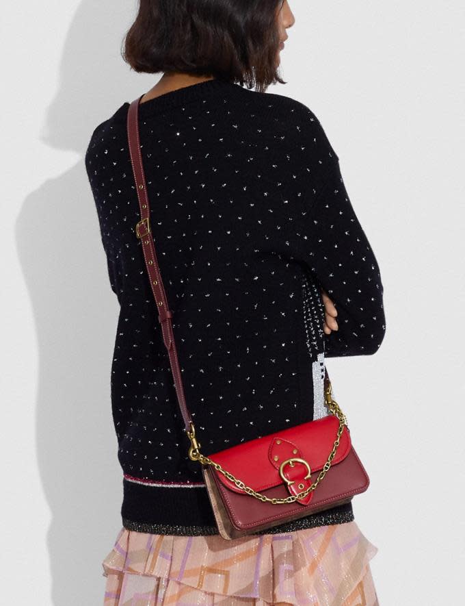 Lunar New Year Beat Crossbody Clutch In Colorblock Signature Canvas. Image via Coach.