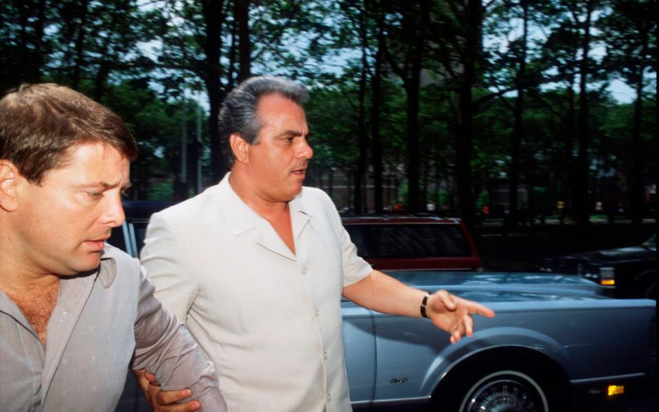 Mafia Boss John Gotti, aka "The Dapper Don," right, with Sammy "The Bull" Gravano - Yvonne Hemsey/Getty Images