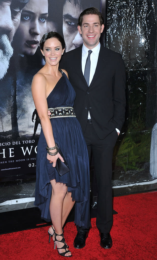 The Wolfman LA Premiere 2010 Emily Blunt John Krasinski