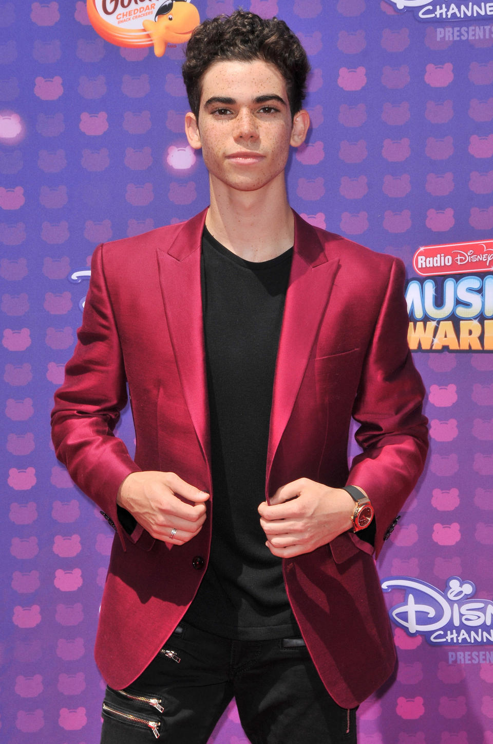 Cameron Boyce arrives at the 2016 Radio Disney Music Awards held at the Microsoft Theater in Los Angeles, CA on Saturday, April 30, 2016. (Photo By Sthanlee B. Mirador) *** Please Use Credit from Credit Field ***