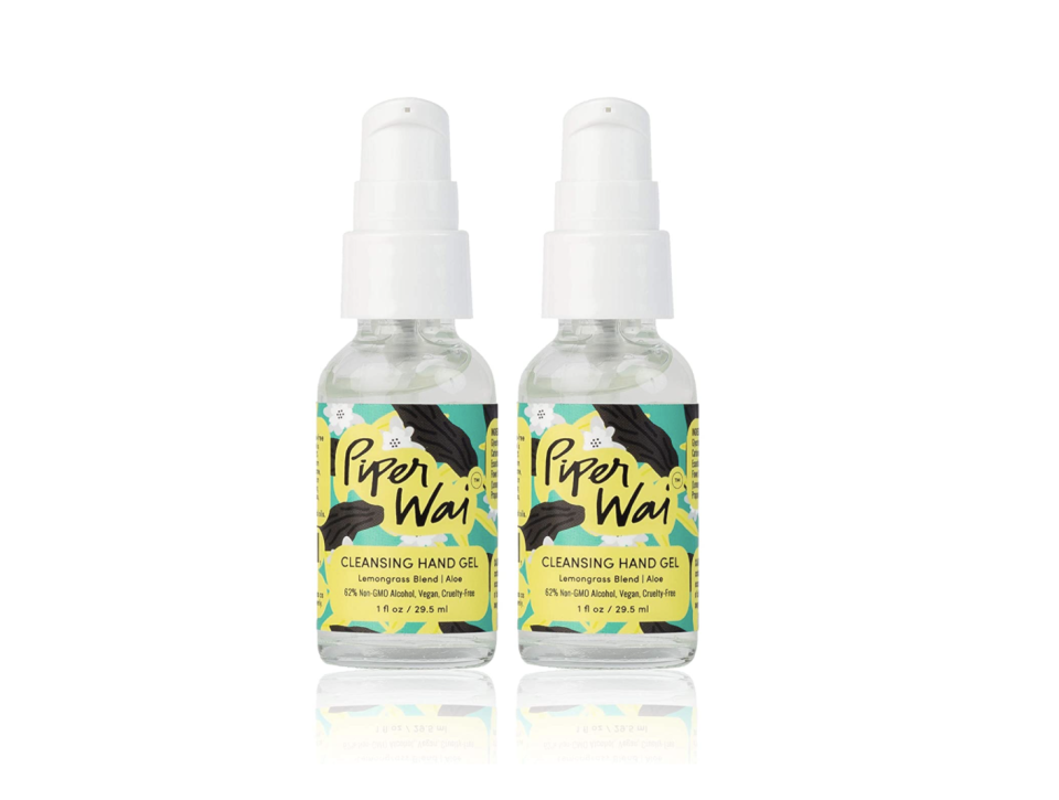 24) Lemongrass Scented Travel-Sized Hand Sanitizers