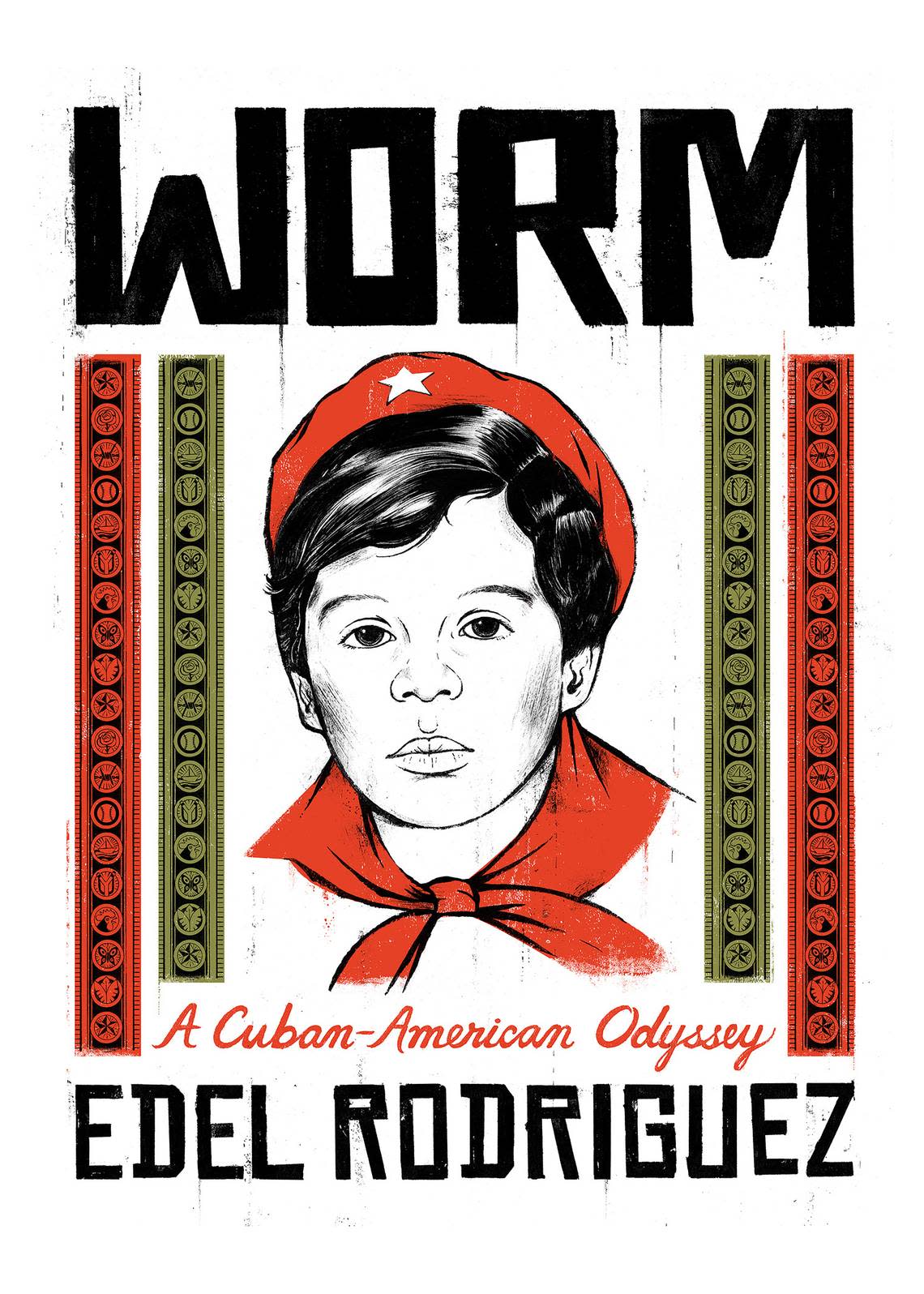 Cover of ‘Worm: A Cuban American Odyssey’, the graphic memoirs of Edel Rodríguez in which he reflects his childhood in a rural town in Cuba, El Gabriel, until his departure from the island due to the Mariel exodus, in 1980, to 8 years old.