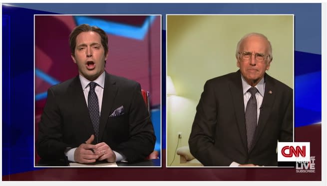Larry David Returns To Snl As Bernie Sanders And Mocks His Own Supporters In Hilarious Sketch