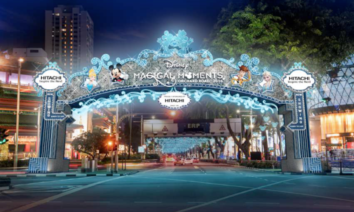 Disney-theme 2018 Christmas light-up on Orchard Road (PHOTO: Orchard Road Business Association)