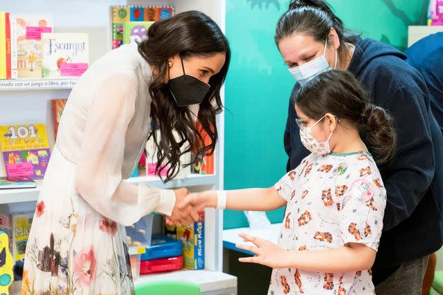 <p>Children's Hospital Los Angeles</p> Meghan Markle joins storytime at the Children's Hospital of Los Angeles on March 21, 2024