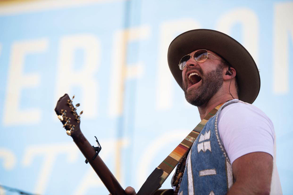 Drake White performs at Riverfront Stage during the CMA Fest in Nashville, Tenn., Saturday, June 11, 2022.
