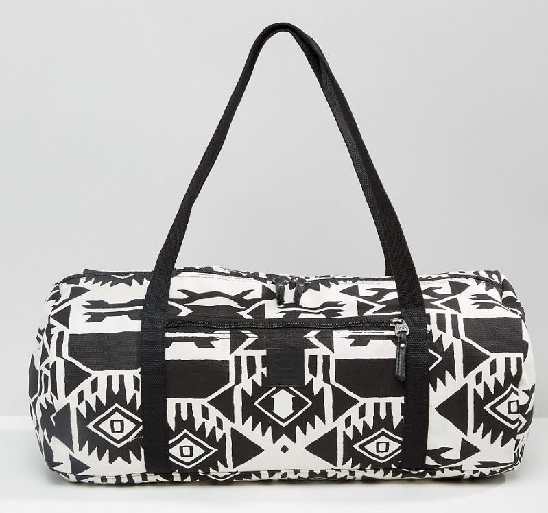 <p><a href="http://www.asos.com/vans/vans-amelia-duffle-bag/prod/pgeproduct.aspx?iid=6820780&clr=Multicolour&SearchQuery=travel+bag&pgesize=36&pge=0&totalstyles=36&gridsize=3&gridrow=2&gridcolumn=1" rel="nofollow noopener" target="_blank" data-ylk="slk:£45, Vans;elm:context_link;itc:0;sec:content-canvas" class="link ">£45, Vans <br></a></p><p><a href="http://www.asos.com/vans/vans-amelia-duffle-bag/prod/pgeproduct.aspx?iid=6820780&clr=Multicolour&SearchQuery=travel+bag&pgesize=36&pge=0&totalstyles=36&gridsize=3&gridrow=2&gridcolumn=1" rel="nofollow noopener" target="_blank" data-ylk="slk:;elm:context_link;itc:0;sec:content-canvas" class="link "><br></a></p>