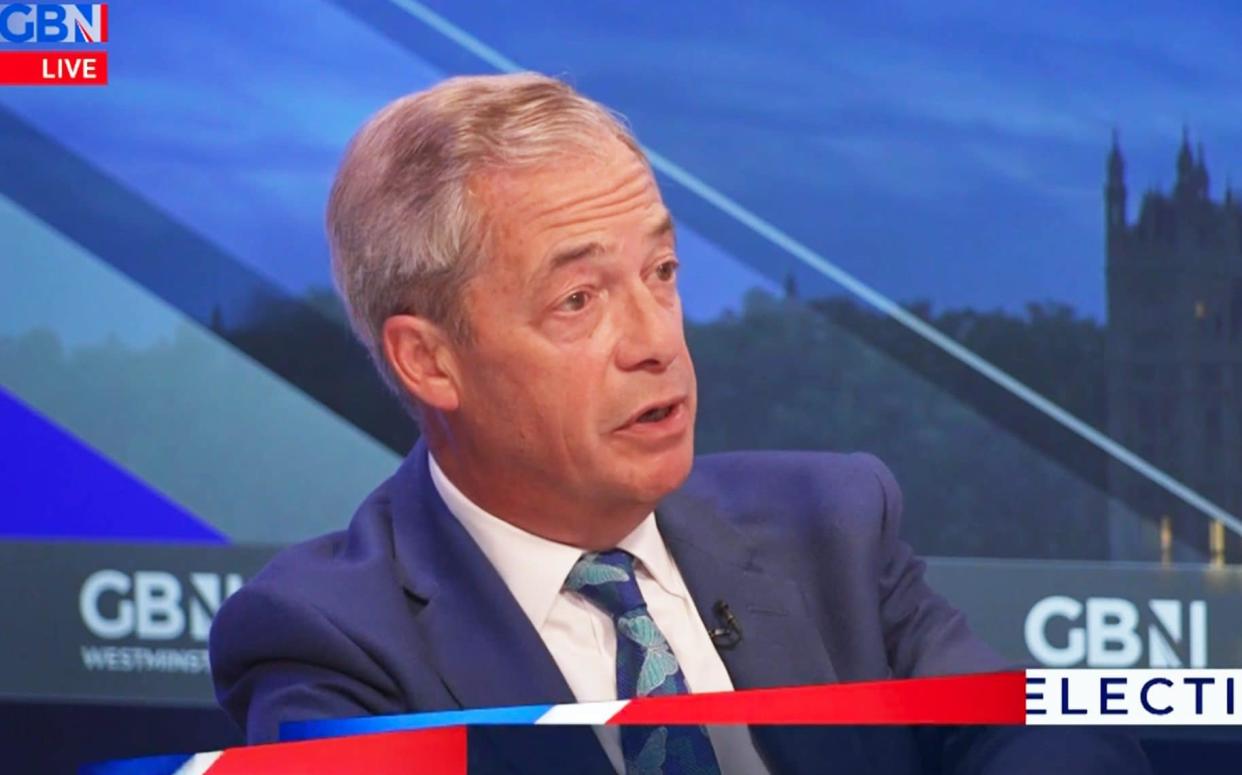 Nigel Farage received almost £82,000 last month for 32 hours of work for GB News